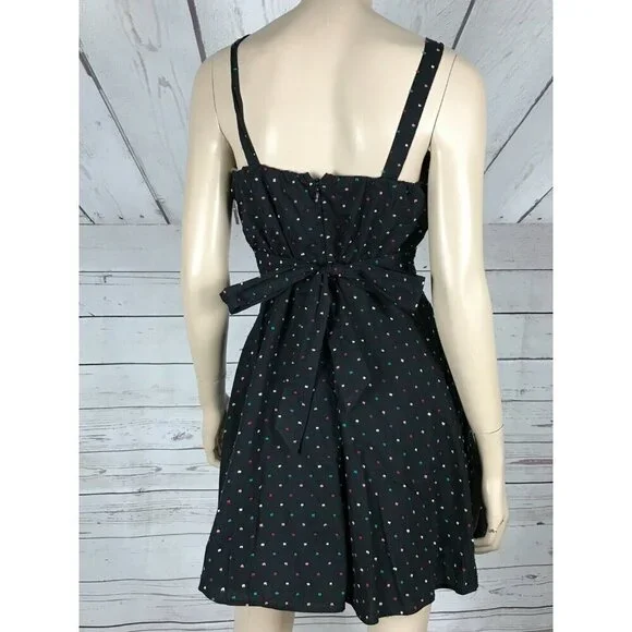 HEART SOUL Colorful Polka Dot Cotton Dress NWT L - Picture 6 of 15